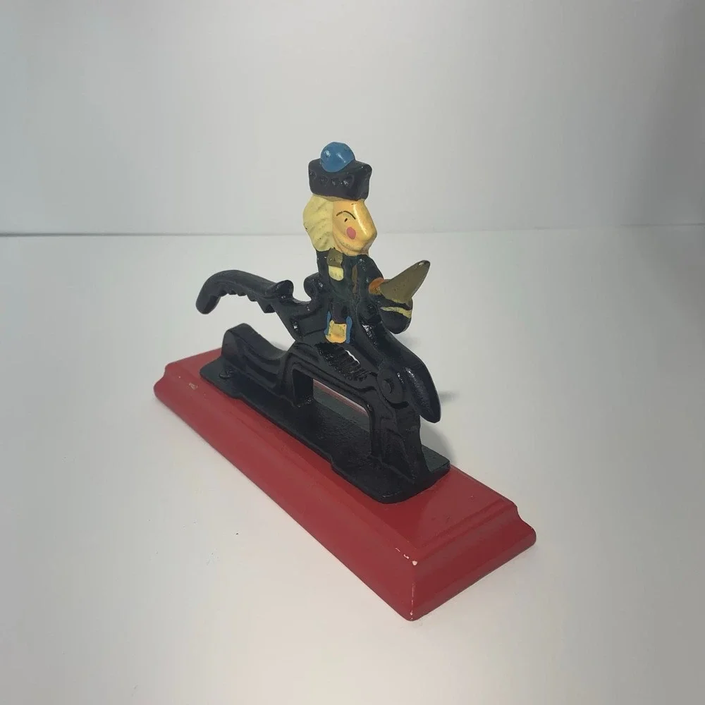 Unbranded Nutcracker Unisex OS Black Red Cast Iron Wood Colonial Soldier Lever